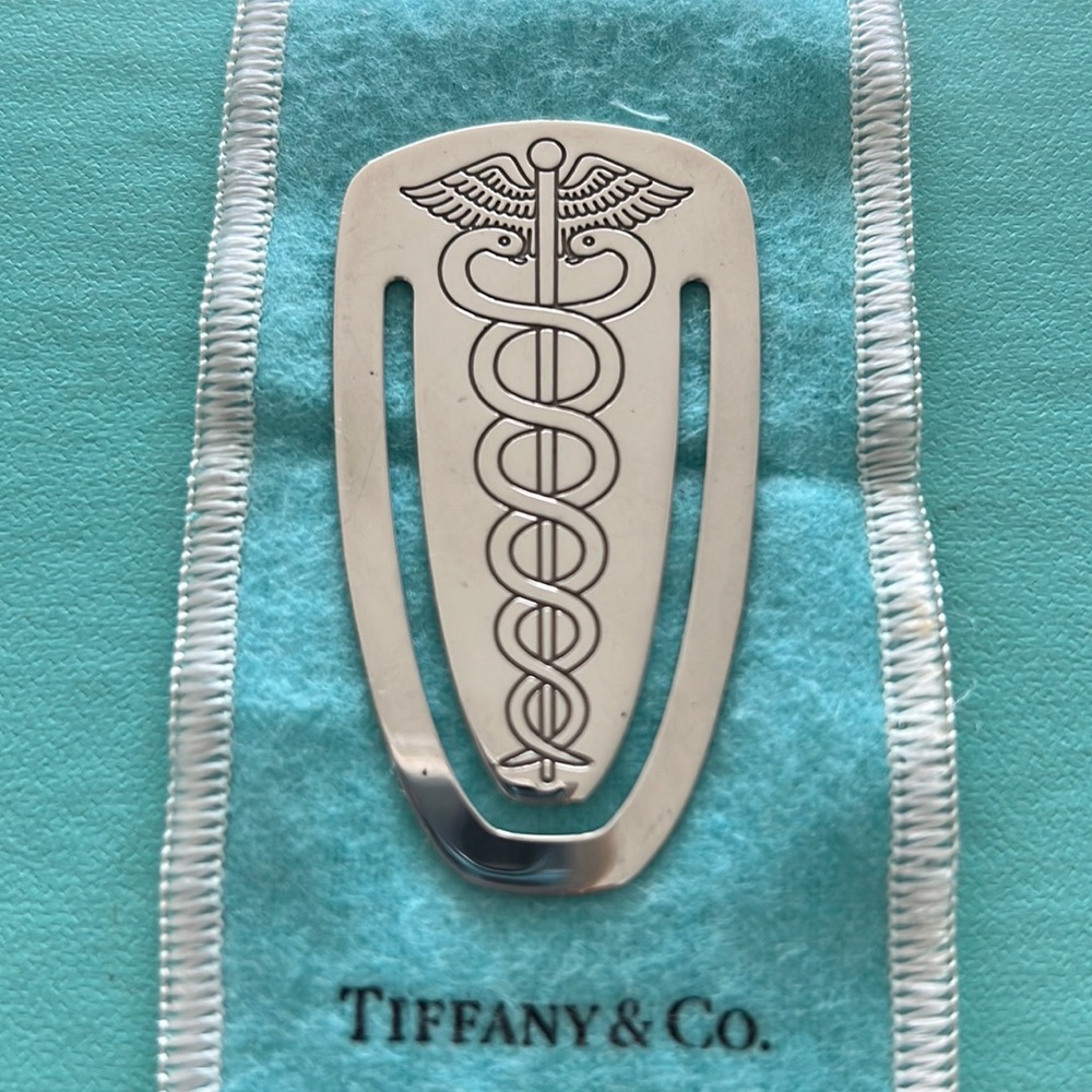 Tiffany and Co. Caduceus Silver Bookmark